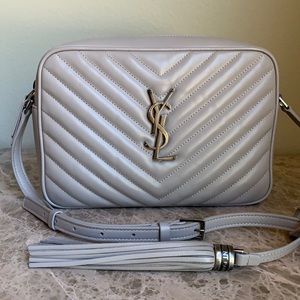Saint Laurent Lou Camera bag Granite Silver